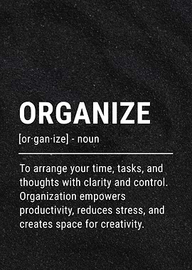 Organize Definition