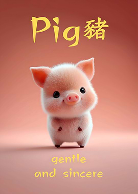Pig - Chinese Zodiak Sign For Kids