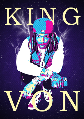 King Von Pop Art Portrait
