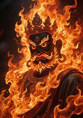 Fierce Deity Surrounded by Flames
