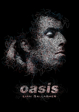 Oasis Liam Gallagher Portrait Art