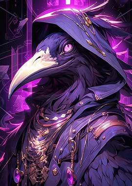 Raven Mage Purple Robes