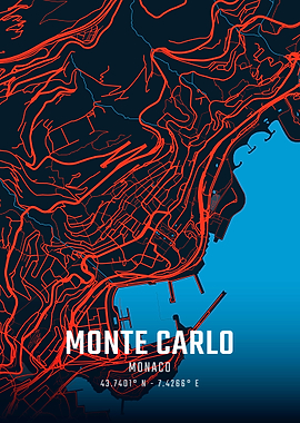 Monte Carlo City Map