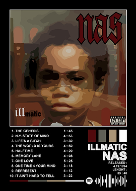 Nas Illmatic Album Cover Art
