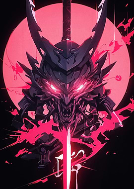 Cyberpunk Samurai Warrior