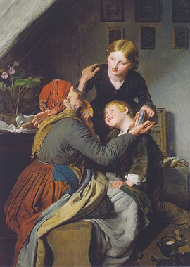 Family Scene Painting