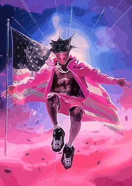 Lil Uzi Vert American Flag Art