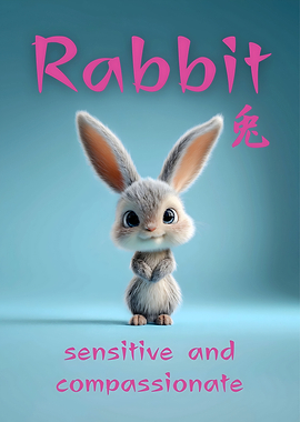 Rabbit - Chinese Zodiak Sign For Kids