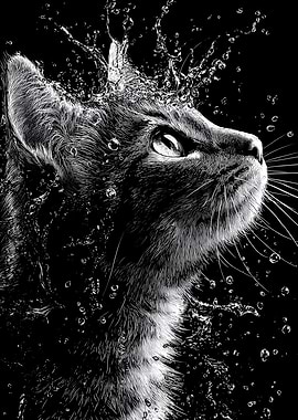 Cat in Water
