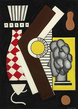 Abstract Still Life with Sculpture - Fernand Leger