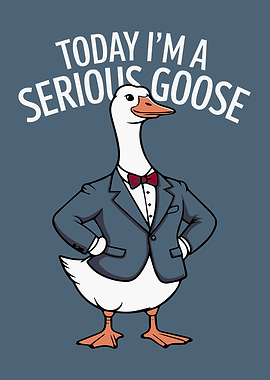 Today I'm A Serious Goose Funny