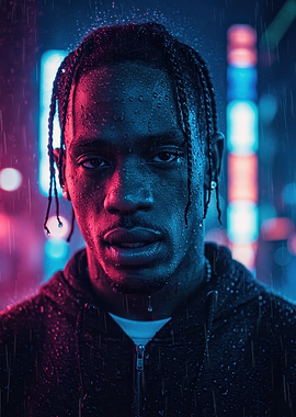 Travis Scott in the Rain