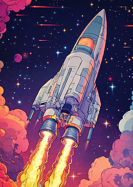 Rocket Launching Through Space