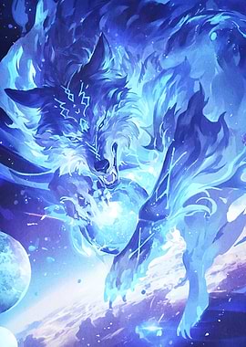 Celestial Wolf Guardian