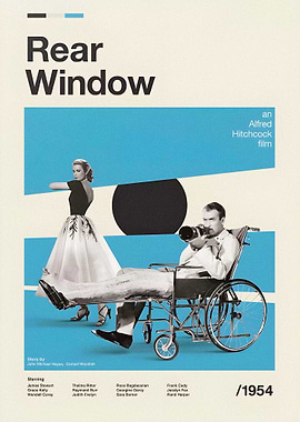 Rear Window Movie Poster Minimalist Design