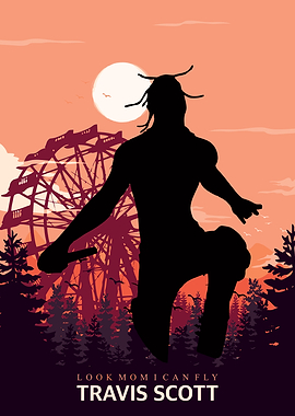 Travis Scott Silhouette Art