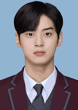 Handsome Man Portrait with Maroon Suit