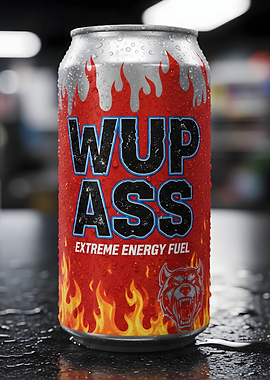 WUP ASS Extreme Energy Fuel Can