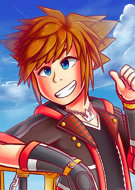 Kingdom Hearts Sora Digital Art