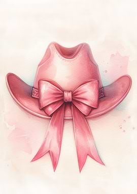 Pink Cowboy Hat with Bow