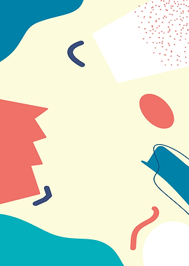 Abstract Shapes on Cream Background