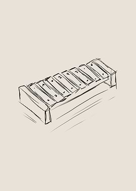 Xylophone Line Art