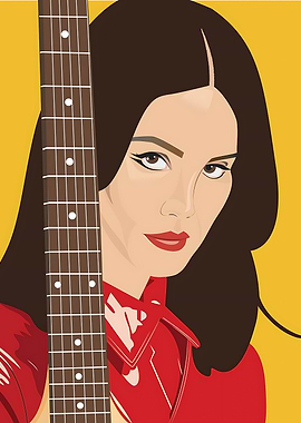 Lana del rey Vector Illustration