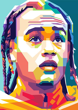 Colorful Portrait of Xavi Simons
