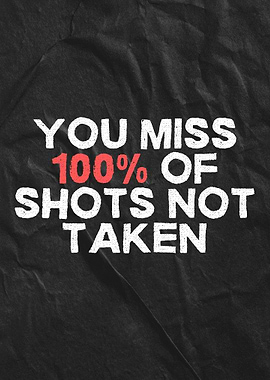 Inspirational Quote: You Miss 100% Shots