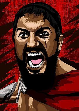 Spartan Warrior Vector Illustration