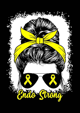 Endo Strong Woman with Messy Bun