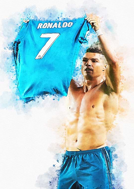 Ronaldo Watercolor Art
