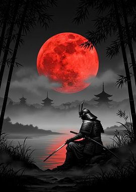 Samurai under the Blood Moon