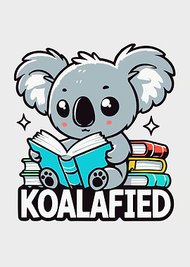 Koalafied Reading Koala Pun Books
