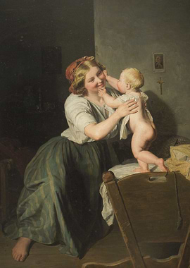 Mother and Child Painting