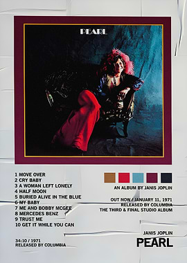 Janis Joplin Pearl Album Cover Poster
