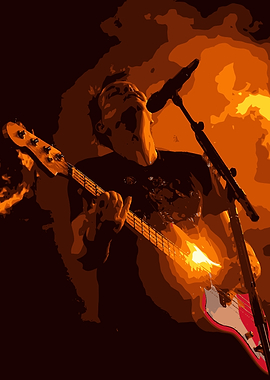 Passionate Musician Performing Live on Stage