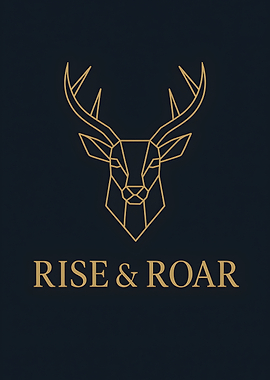 Geometric Deer Rise & Roar