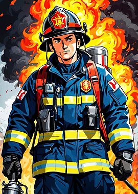 Brave Firefighter Action