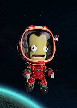 Kerbal Space Program Astronaut in Space