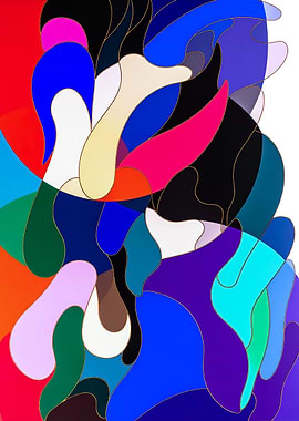 Fluid Prism Flow – Organic Color Abstraction