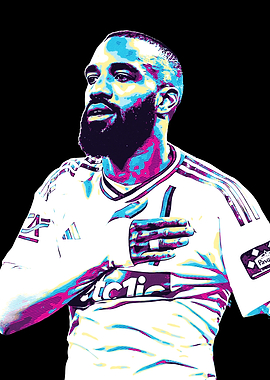 Pop Art Soccer Player Portrait