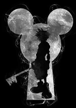 Kingdom Hearts Sora Keyhole Silhouette
