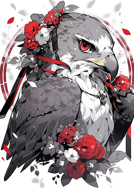 Elegant Eagle Floral Adornments