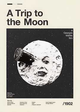 A Trip to the Moon Poster