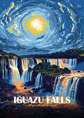 Iguazu Falls Argentina Brazil Art