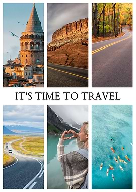 It's Time to Travel Collage