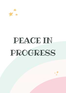 Peace in Progress Pastel Art