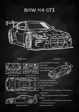 BMW M4 GT3 Blueprint