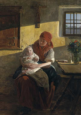 Mother and Child Painting